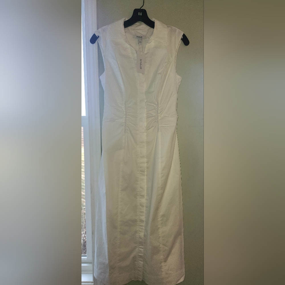 10 Crosby Derek Lam White Midi Dress - Perfect DERBY / Summer Dress - Picture 5 of 11
